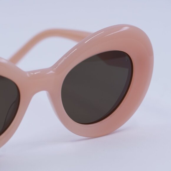 🕶️ New Loewe LW40112I 72E Sunglasses - Shiny Light Pink Frame, Brown Lenses - Picture 8 of 10